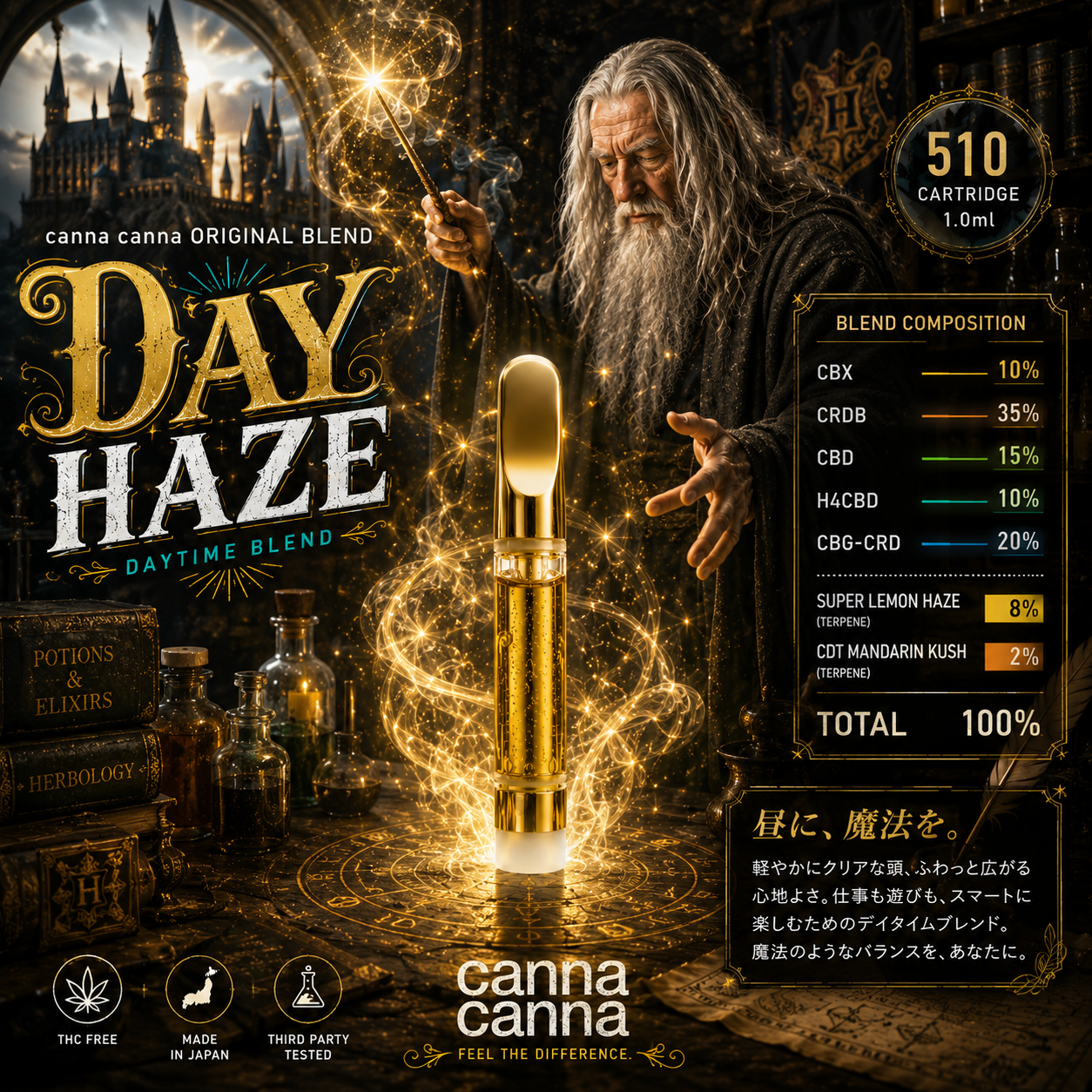 DAY HAZE 510規格1mlリキッドカートリッジ - canna canna