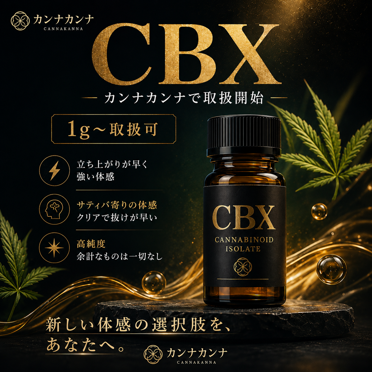 CBX原料1g - canna canna