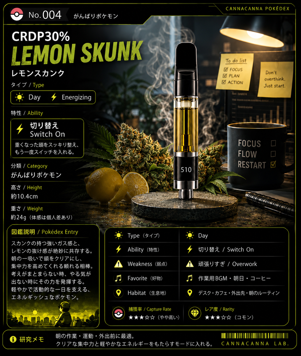 CRDP30%レモンスカンク 商品スペックを紹介するカード画像 - canna canna