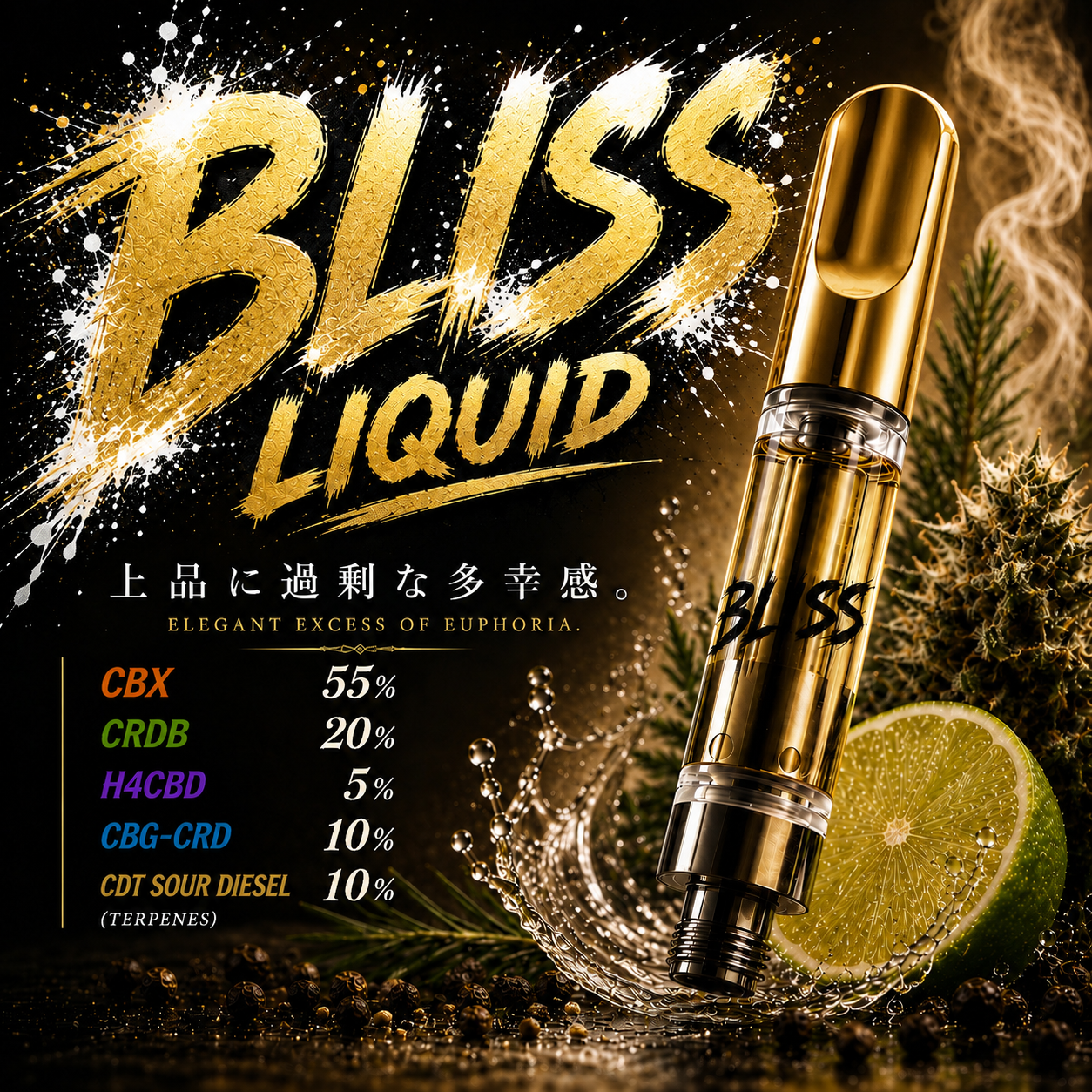 BLISS 510規格1mlリキッドカートリッジ - canna canna