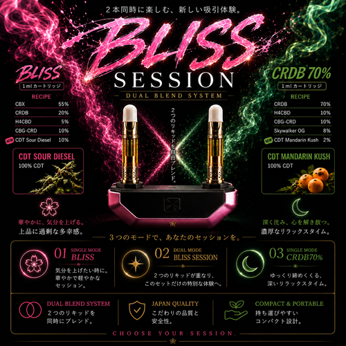 BLISS SESSION デュアル510カートリッジセット - canna canna