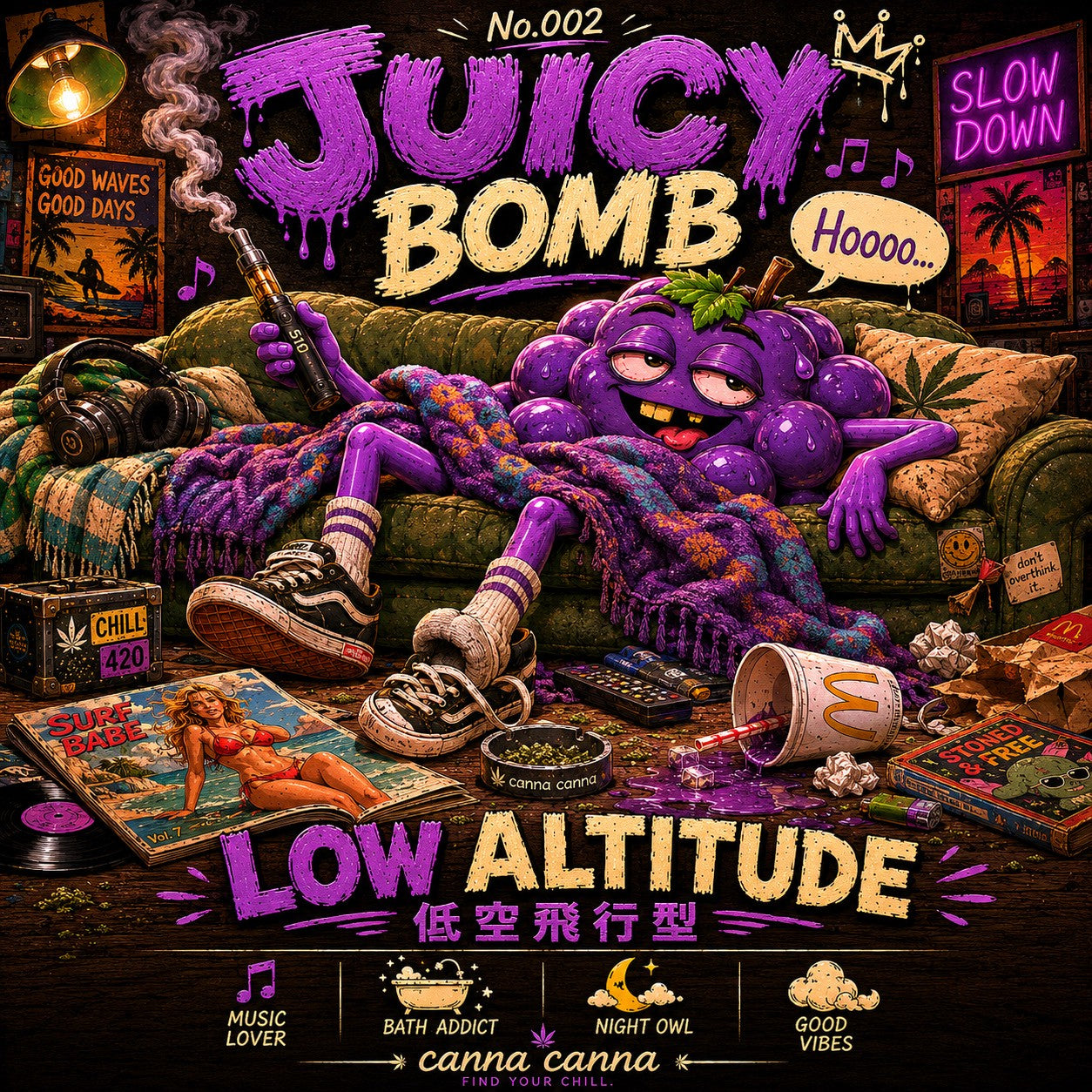 Juicy Bomb 510規格1mlリキッドカートリッジ - canna canna